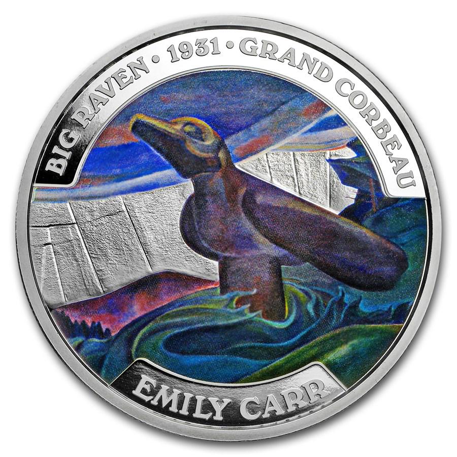 2018 Canada 6 oz Silver $50 Famous Canadian Art: Emily: 2018 Canada 6 oz Silver $50 Famous Canadian Art: Emily Carr Your winning item will match the quality of the product shown. Dates will be according to listing, may or may not vary.