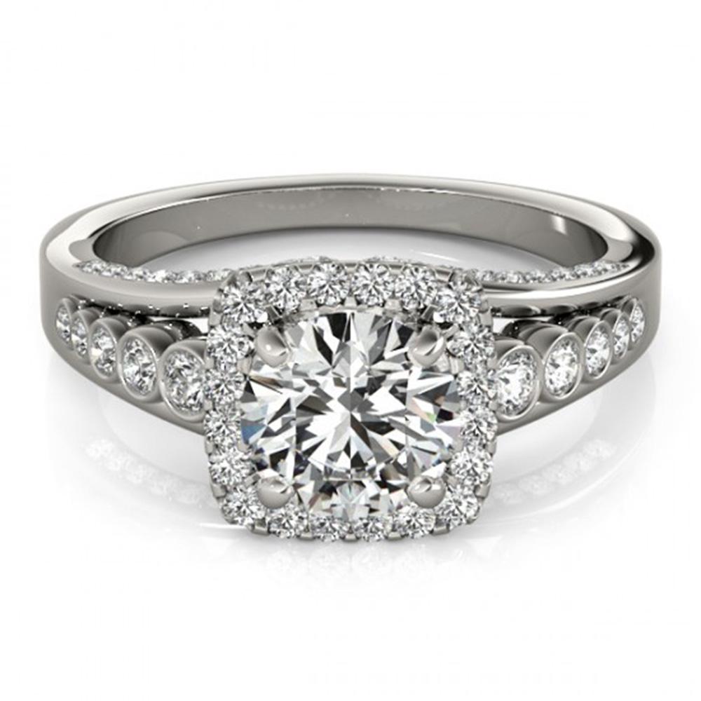 Natural 1.5 ctw Diamond Solitaire Halo Ring 14k White: Natural 1.5 ctw Diamond Solitaire Halo Ring 14k White Gold Manufacturer's Suggested Retail Price: $11100.00 Item: Diamond Wedding Ring Total Gem weight: 1.5 carats Metal: Solid 14k White Gold Go