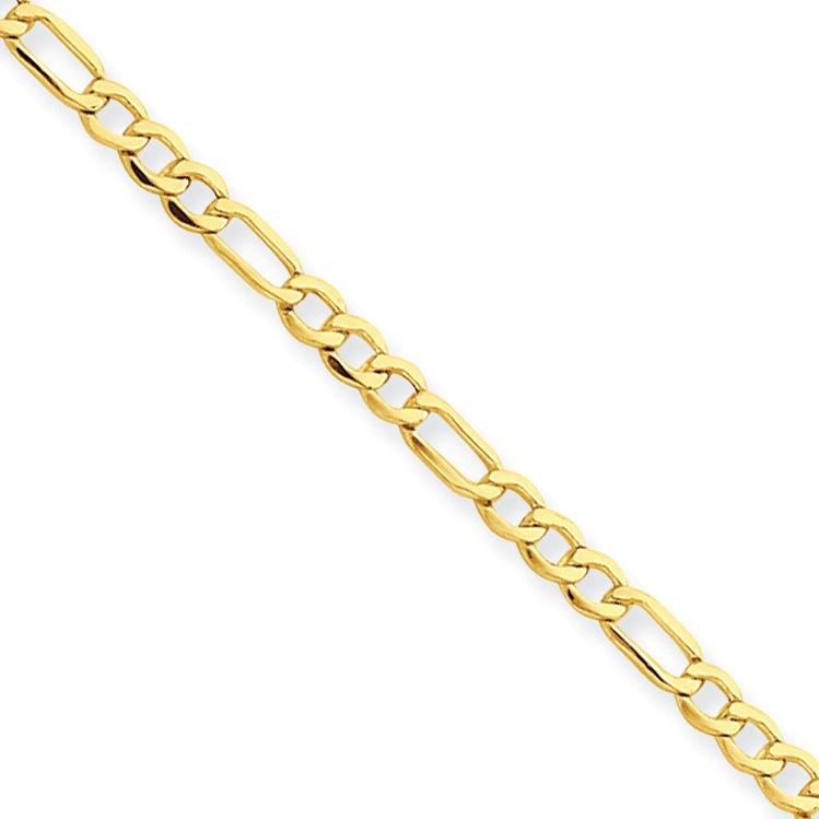14k Gold 2.50 mm Figaro Chain Bracelet - 10 in.: 14k Gold 2.50 mm Figaro Chain Bracelet - 10 in. Your winning item will match the quality of the product shown. Dates will be according to listing, may or may not vary.