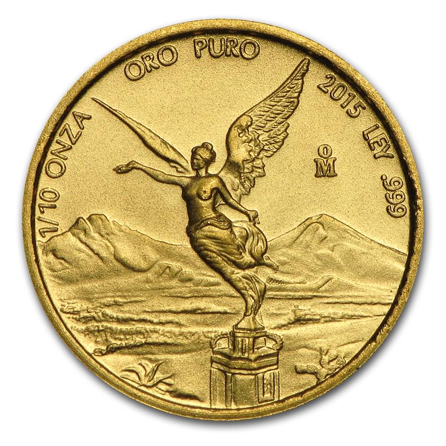 2015 Mexico 1/10 oz Gold Libertad BU: 2015 Mexico 1/10 oz Gold Libertad BU Your winning item will match the quality of the product shown. Dates will be according to listing, may or may not vary.