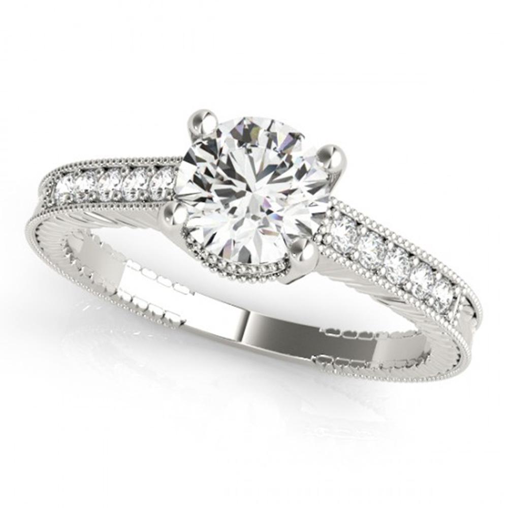 Natural 0.70 ctw Diamond Antique Ring 14k White Gold: Natural 0.70 ctw Diamond Antique Ring 14k White Gold Manufacturer's Suggested Retail Price: $5250.00 Item: Diamond Wedding Ring Total Gem weight: 0.7 carats Metal: Solid 14k White Gold Gold Prod