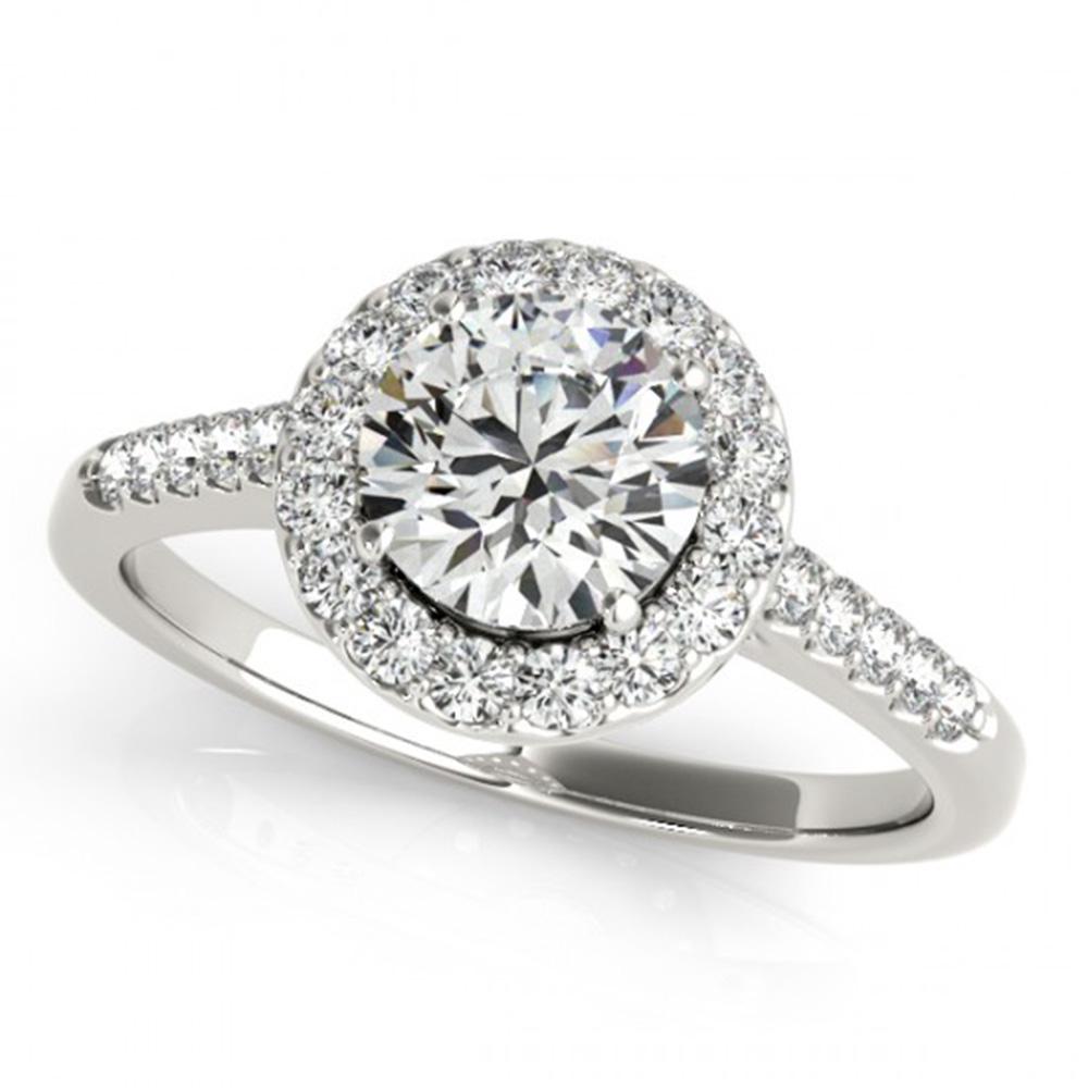 Natural 1.07 ctw Diamond Halo Ring 14k White Gold: Natural 1.07 ctw Diamond Halo Ring 14k White Gold Manufacturer's Suggested Retail Price: $7850.00 Item: Diamond Wedding Ring Total Gem weight: 1.07 carats Metal: Solid 14k White Gold Gold Produc