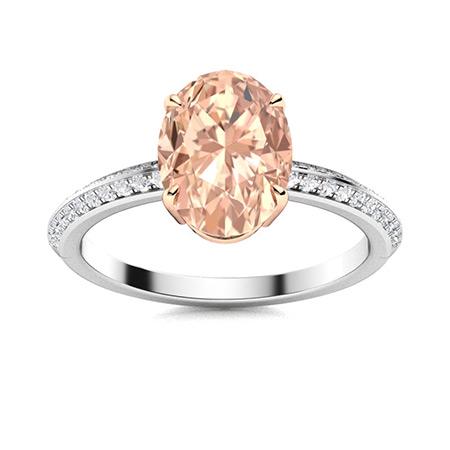 Natural 1.79 CTW Morganite & Diamond Engagement Ring: Natural 1.79 CTW Morganite & Diamond Engagement Ring 14K White Gold Manufacturer's Suggested Retail Price: $3600.00 Center Stone: 1 Morganite @ 1.55 ctw Center Stone Color: Pink Center Stone Clarity: 