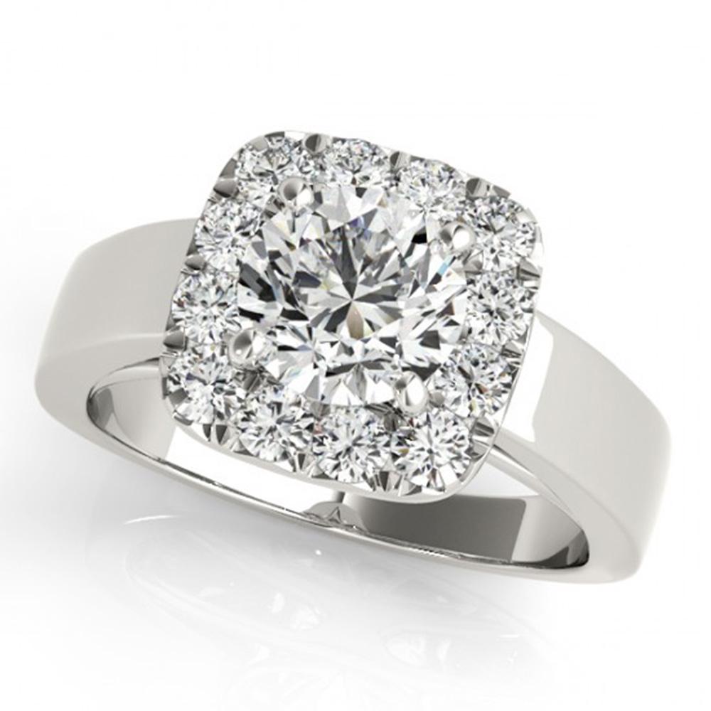 Natural 1.3 ctw Diamond Solitaire Halo Ring 14k White: Natural 1.3 ctw Diamond Solitaire Halo Ring 14k White Gold Manufacturer's Suggested Retail Price: $10950.00 Item: Diamond Wedding Ring Total Gem weight: 1.3 carats Metal: Solid 14k White Gold Go