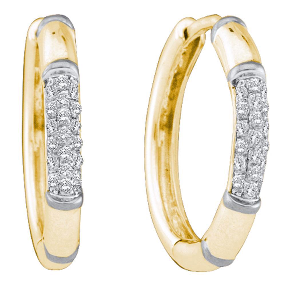 14kt Yellow Gold Womens Round Diamond Cluster Hoop: 14kt Yellow Gold Womens Round Diamond Cluster Hoop Earrings 1/6 Cttw Manufacturer's Ref. No.: 39917 Manufacturer's Suggested Retail Price: $ 760.00