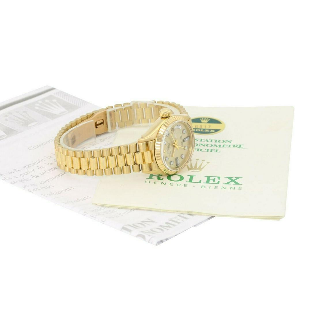 Pre-Owned Rolex Lady Datejust 6917: Excellent Pre-Owned Rolex Lady Datejust 6917 Condition: Excellent Pre-owned Authentic Packaging: Comes with generic watch box Paperwork: Comes with In-house Certificate Subject to Availability due to