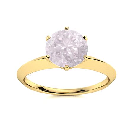 Natural 1.42 CTW Rose Quartz Solitaire Ring 18K Yellow: Natural 1.42 CTW Rose Quartz Solitaire Ring 18K Yellow Gold Manufacturer's Suggested Retail Price: $1440.00 Center Stone: 1 Rose Quartz @ 1.42 ctw Center Stone Color: Pink Center Stone Clarity: AAAA C