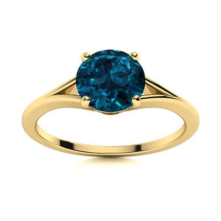 Natural 1.72 CTW Topaz Solitaire Ring 18K Yellow Gold: Natural 1.72 CTW Topaz Solitaire Ring 18K Yellow Gold Manufacturer's Suggested Retail Price: $1380.00 Center Stone: 1 Topaz @ 1.72 ctw Center Stone Color: London Blue Center Stone Clarity: AAAA Center