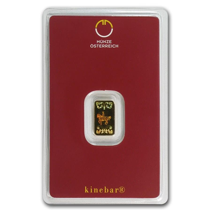 1 Gram Gold Bar Austrian Mint Kinebar Design In Barnebys