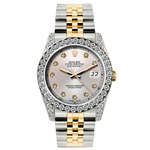Rolex Datejust Diamond Watch, 26mm, Yellow Gold and: Rolex Datejust Diamond Watch, 26mm, Yellow Gold and Stainless Steel Bracelet Martini Dial w/ Diamond Bezel and Lugs Condition: Pre-Owned Model –Datejust Movement – Original Rolex Automatic Movemen