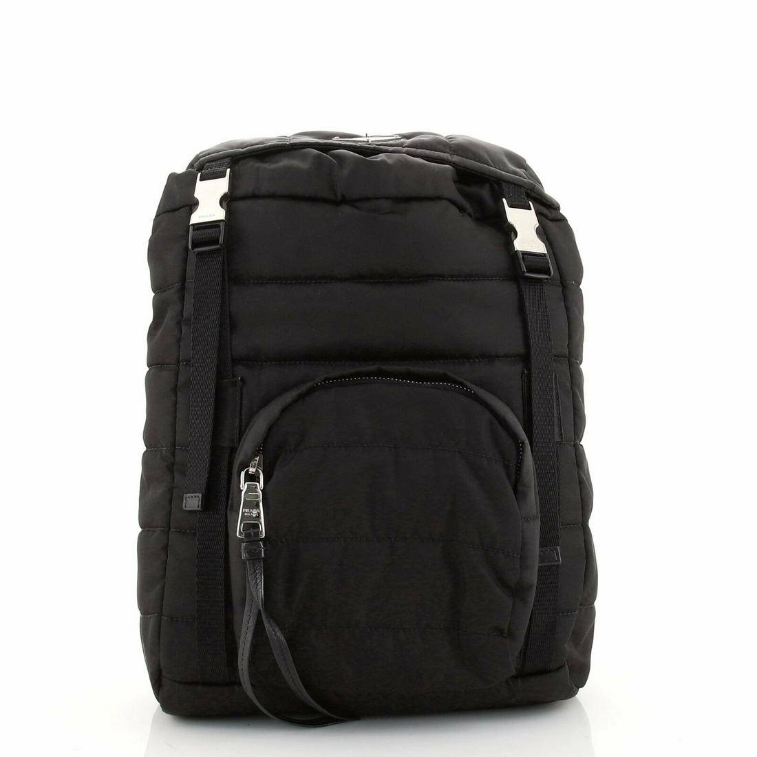 Prada Bomber Backpack Tessuto Small: Prada Bomber Backpack Tessuto Small Condition: Pre-owned: An item that has been used or worn previously. See the Consignor’s listing for full details and description of any imperfections. Brand: Pra