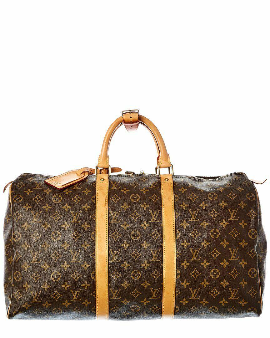 Louis Vuitton Monogram Canvas Keepall 50 (Authentic: Condition: Pre-owned: An item that has been used or worn previously. See the Consignor’s listing for full details and description of any imperfections. Brand: Louis Vuitton Size: NoSize Material: Si