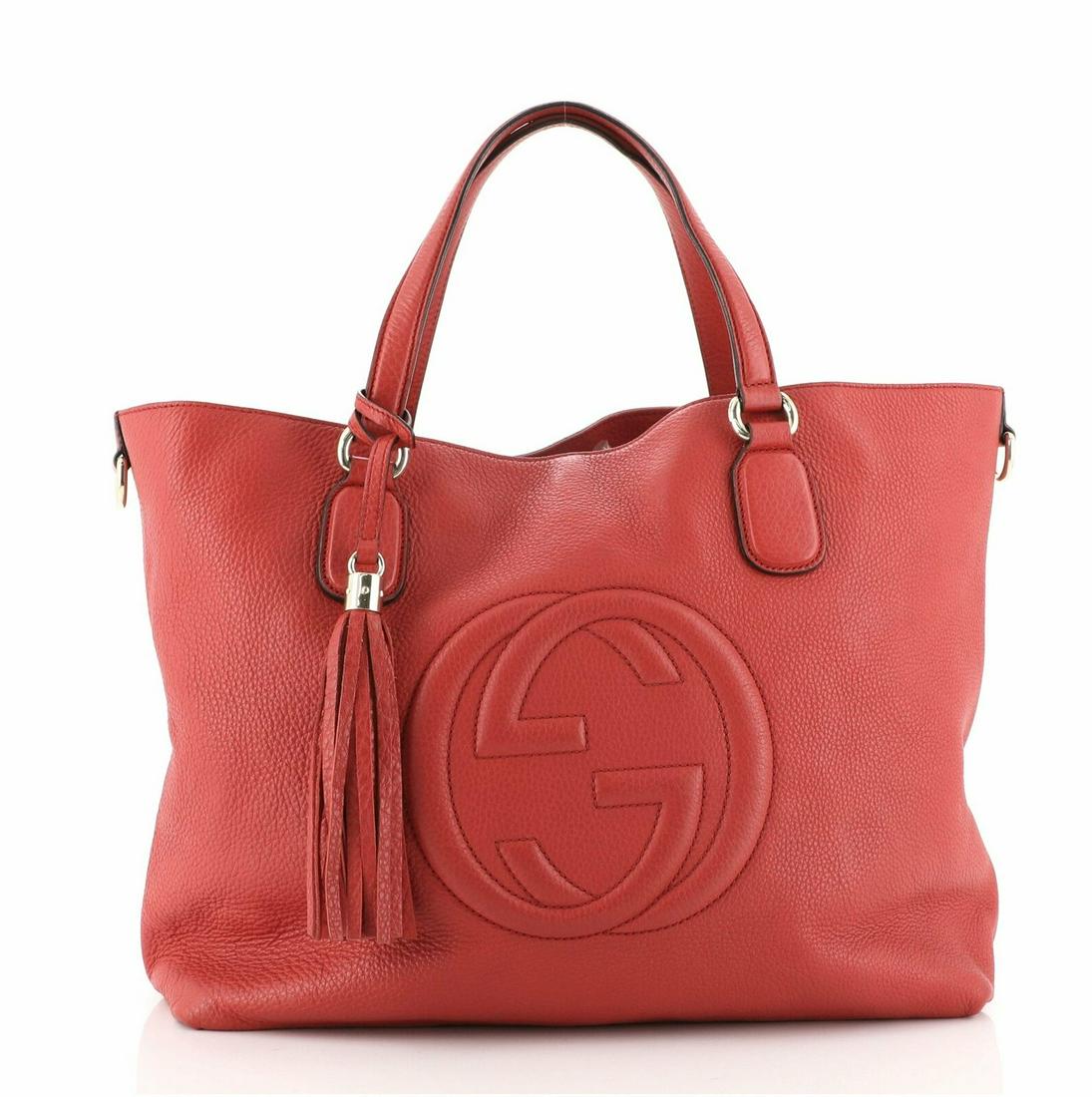 Gucci Soho Working Tote Leather Medium: Gucci Soho Working Tote Leather Medium Condition: Pre-owned: An item that has been used or worn previously. See the Consignor’s listing for full details and description of any imperfections. Brand: