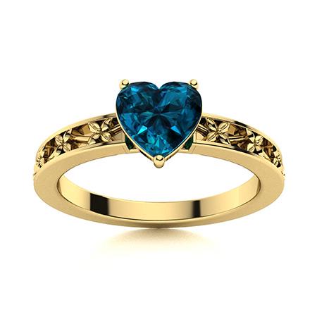 Natural 0.90 CTW Topaz Solitaire Ring 18K Yellow Gold: Natural 0.90 CTW Topaz Solitaire Ring 18K Yellow Gold Manufacturer's Suggested Retail Price: $1590.00 Center Stone: 1 Topaz @ 0.9 ctw Center Stone Color: London Blue Center Stone Clarity: AAAA Center 
