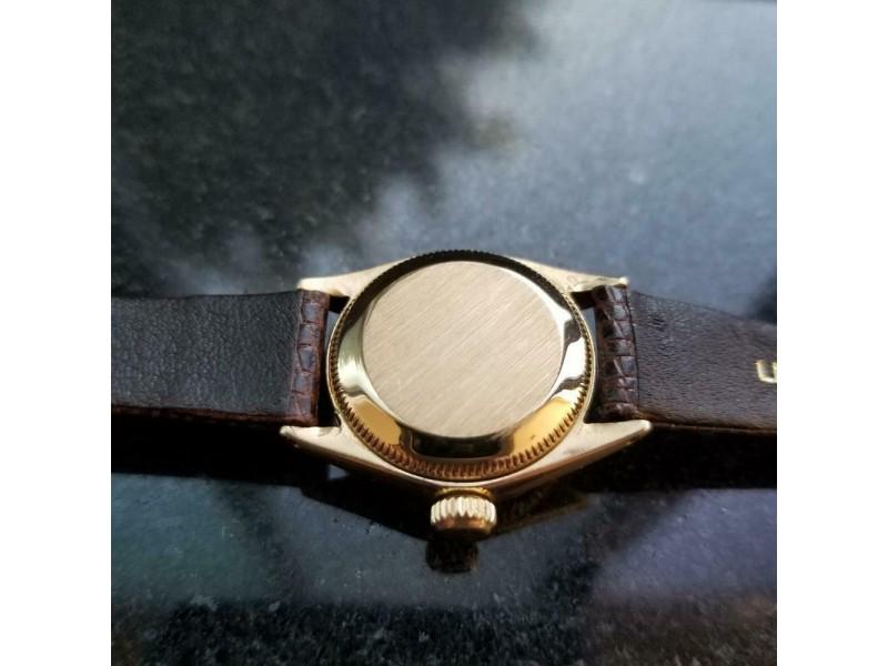 Ladies Rolex Oyster Date Ref.6516 25mm 18k Gold: Ladies Rolex Oyster Date Ref.6516 25mm 18k Gold Automatic, C.1960s LV859BRN Item Specifics:Band Material: LeatherBand Type: Two-Piece StrapBrand: RolexCase Material: GoldCase Size: 25 mmComplications: