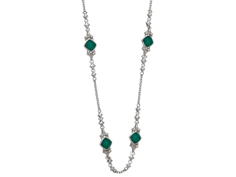 Stephen Webster 925 Sterling Silver Superstud Green: Stephen Webster 925 Sterling Silver Superstud Green Crystal Haze Necklace SKU No.262970986645-E Brand: Stephen Webster Condition: Never Worn Metal: Sterling Silver Stone: Crystal Size and Fit: Length: