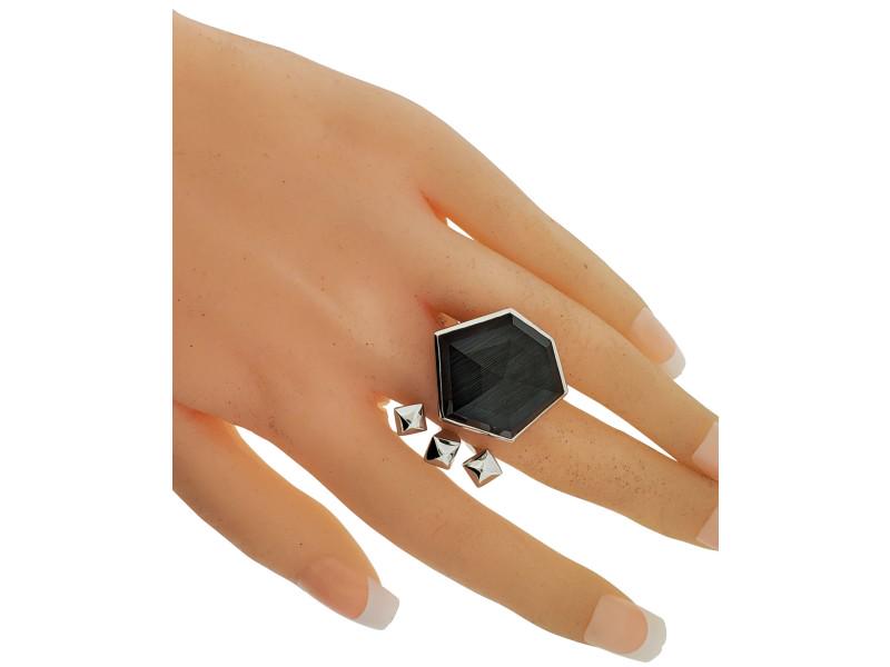 Stephen Webster Superstud Grey Cats Eye Crystal Haze: Stephen Webster Superstud Grey Cats Eye Crystal Haze Ring Size 6 SKU No.233719228516-E Brand: Stephen Webster Condition: Never Worn Metal: Sterling Silver Model: 233719228516-E MORE DETAILSItem Specif