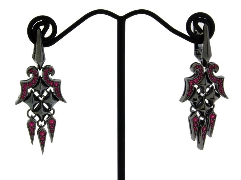 Stephen Webster Superstud Pave Ruby Dangle Earrings In: Stephen Webster Superstud Pave Ruby Dangle Earrings In Sterling Silver SKU No.264632361463-E Brand: Stephen Webster Condition: Never Worn Metal: Sterling Silver Model: 264632361463-E MORE DETAILSItem
