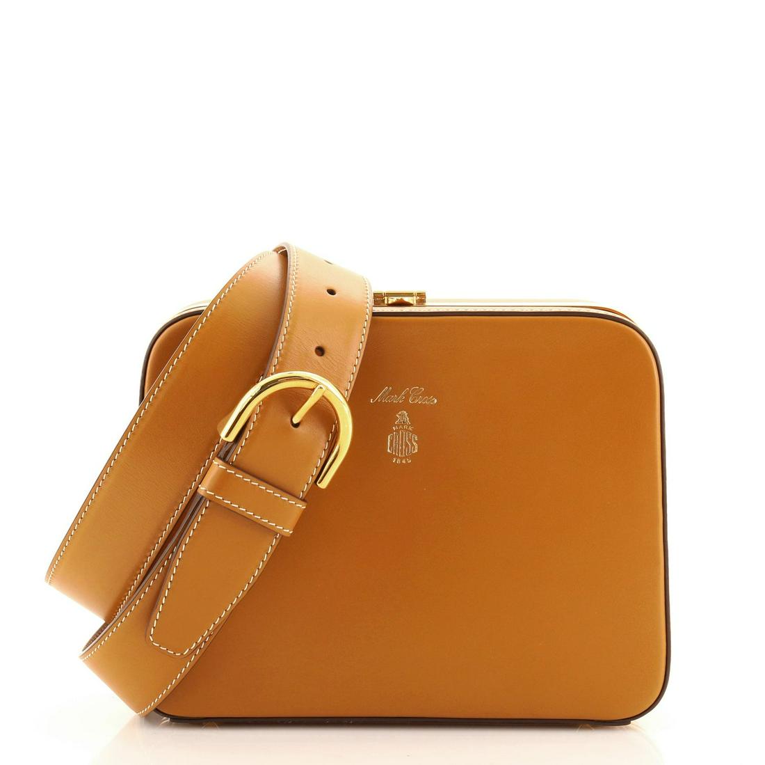 Mark Cross Juliana Frame Bag Leather: Mark Cross Juliana Frame Bag Leather Brand: Mark Cross Exterior Color: Brown Interior Color: Red Exterior Material: Leather Interior Material: Leather Hardware Color: Gold Accessories: Detachable S