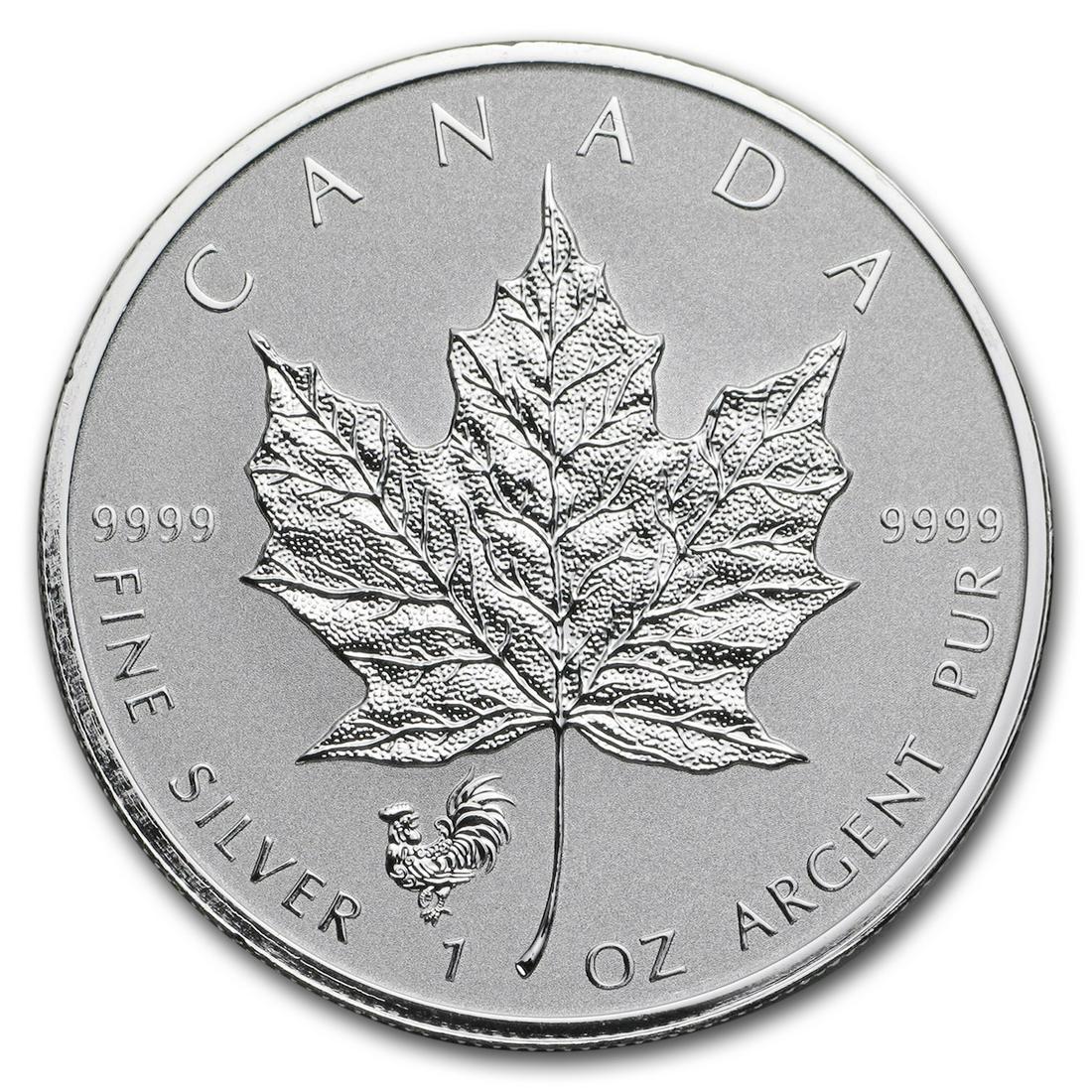2017 Canada 1 oz Silver Maple Leaf Lunar Rooster Privy BU: 2017 Canada 1 oz Silver Maple Leaf Lunar Rooster Privy BU Product ID: RBJ104521 Year: 2017 Grade: Brilliant Unc Grade Service: None Denomination: $5 Mint Mark: RCM (Not Shown) Metal Conte