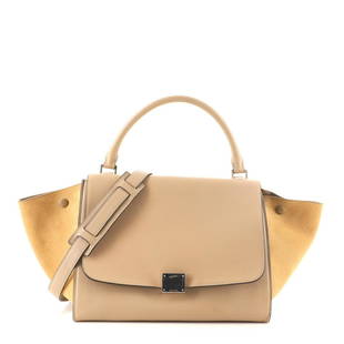 Celine Trapeze Bag Leather Medium: Celine Trapeze Bag Leather Medium Exterior Color: Neutral Interior Color: Neutral Exterior Material: Leather Interior Material: Leather Hardware Color: Silver Accessories: