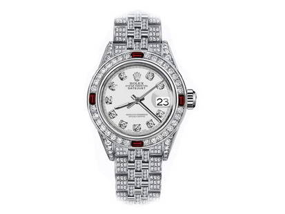 Rolex Diamond Datejust 31mm Womens Watch: Rolex Diamond Datejust 31mm Womens Watch SKU: RBJ13310-E21A8 Brand: Rolex Condition: Never Worn Model: Datejust Reference: 178274 Size and Fit: Case Size: 31mm, Wrist Size: 7in 