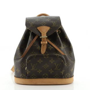 Louis Vuitton Vintage Montsouris Backpack Monogram Canvas PM: Louis Vuitton Vintage Montsouris Backpack Monogram Canvas PM Exterior Color: Brown Interior Color: Brown Exterior Material: Canvas (Coated) Interior Material: Fabric Hardware Color: