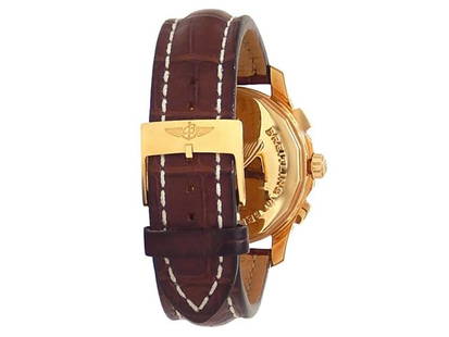 Breitling Bentley Mark VI 18k Rose Gold Leather Auto Brown Mens Watch: Breitling Bentley Mark VI 18k Rose Gold Leather Auto Brown Mens Watch SKU: RBJ284544414177-E Brand: Breitling Condition: Pre-Owned Model: Bentley Mark VI Note: All Sales are final.