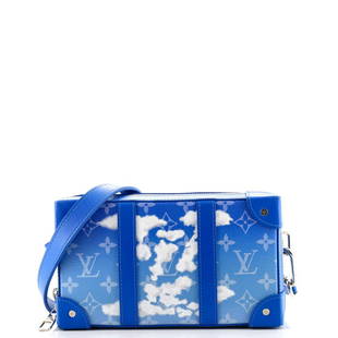 Louis Vuitton Soft Trunk Wallet Limited Edition Monogram Clouds: Louis Vuitton Soft Trunk Wallet Limited Edition Monogram Clouds Exterior Color: Blue, Print Interior Color: Blue Exterior Material: Canvas Coated Interior Material: Fabric, Leather 