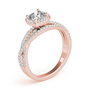 Natural 2.03 CTW Diamond Engagement Ring 18K Rose Gold: Natural 2.03 CTW Diamond Engagement Ring 18K Rose Gold Category: Halo Engagement Rings Style: Multirow Side Stone Audience: For Women Ring Resizable: Yes Metal Type: 18K Rose Gold 