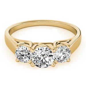 Natural 1.8 CTW Diamond Engagement Ring 18K Yellow Gold