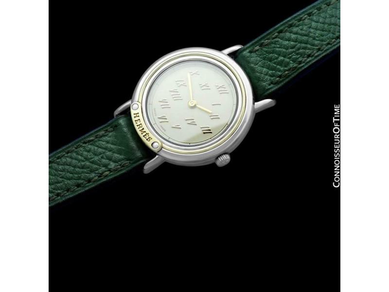 HERMES METEORE Ladies SS Steel & Solid 18K Gold Watch: HERMES METEORE Ladies SS Steel & Solid 18K Gold Watch SKU: RBJ284656008826-E Brand: Hermès Condition: Pre-Owned Model: Meteore Note: All Sales are final. Need more pics? Please do not hesitate to ask