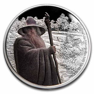 2021 Niue 1 oz Silver $2 The Lord of the Rings: Gandalf the Grey: 2021 Niue 1 oz Silver $2 The Lord of the Rings: Gandalf the Grey Product ID: RBG232820 Year: 2021 Grade: Proof Grade Service: None Denomination: $2.00 Mint Mark: Not Shown Metal