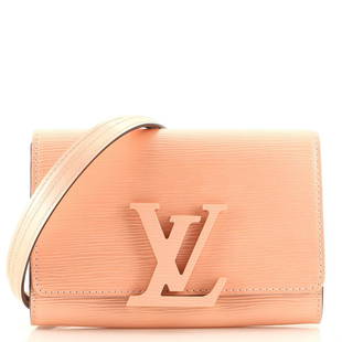 Louis Vuitton Louise Shoulder Bag Epi Leather PM: Louis Vuitton Louise Shoulder Bag Epi Leather PM Exterior Color: Neutral Interior Color: Pink Exterior Material: Leather Interior Material: Microfiber Hardware Color: Silver 