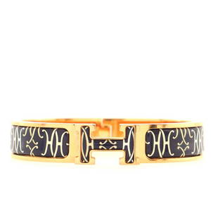 Hermes Clic H Bracelet Printed Enamel Narrow