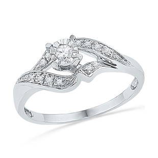 10kt White Gold Round Diamond Solitaire Bridal Wedding Engagement Ring 1/6 Cttw: 10kt White Gold Round Diamond Solitaire Bridal Wedding Engagement Ring 1/6 Cttw Metal Type10kt White Gold Item Number100706 StyleSolitairesRing SizeRing size selectableCarats Total