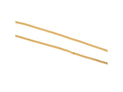 18k Yellow Gold Thin Chain Link Necklace: 18k Yellow Gold Thin Chain Link Necklace SKU: RBJ323501208152-E Condition: Pre-Owned Metal: Yellow Gold Model: 323501208152-E Note: All Sales are final. Need more pics? Please do not