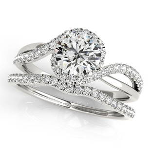 Natural 1.9 CTW Diamond Engagement Ring SET 14K Rose Gold: Natural 1.9 CTW Diamond Engagement Ring SET 14K Rose Gold Category: White Gold Engagement Rings Style: Modern Bypass Audience: For Women Ring Resizable: Yes Metal Type: 14K Rose Gold