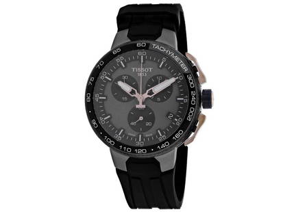 Tissot Mens T-Race Cycling: Tissot Mens T-Race Cycling SKU: RBJT1114173744107-39B2A Brand: Tissot Condition: Never Worn Stainless steel case, Rubber Strap, Silver dial, Quartz movement, Scratchresistant sapphire, Water