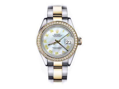 Rolex Diamond Datejust 26mm Womens Watch: Rolex Diamond Datejust 26mm Womens Watch SKU: RBJ22351-E21A8 Brand: Rolex Condition: Pre-Owned Model: Datejust Reference: 69173 Size and Fit: Case Size: 26mm, Wrist Size: 7in Final Sale: THIS