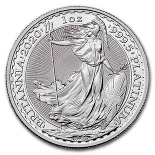 2020 Great Britain 1 oz Platinum Britannia BU: 2020 Great Britain 1 oz Platinum Britannia BU Product ID: 197733 Year: 2020 Grade: Brilliant Unc Grade Service: None Denomination: 100 Mint Mark: Not Shown Metal Content: 1 troy oz Purity: