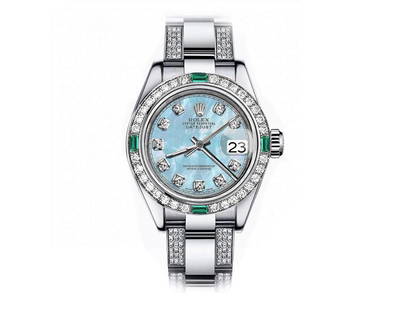 Rolex Diamond Datejust 26mm Womens Watch: Rolex Diamond Datejust 26mm Womens Watch SKU: RBJ7365-E21A8 Brand: Rolex Condition: Never Worn Model: Datejust Reference: 179174 Size and Fit: Case Size: 26mm, Wrist Size: 7in Final Sale: THIS