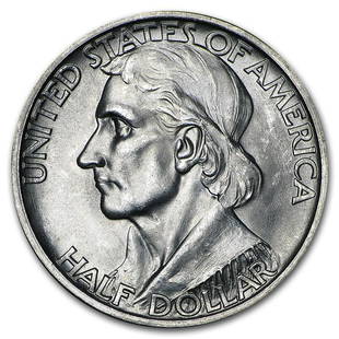1937 Boone Commemorative Half BU: 1937 Boone Commemorative Half BU Product ID: 52106 Year: 1937 Grade: Brilliant Unc Grade Service: None Denomination: 50 Cents Mint Mark: P - Philadelphia (Not Shown) Metal Content: 0.3617 troy