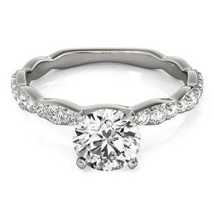Natural 2.03 CTW Diamond Engagement Ring 14K White Gold: Natural 2.03 CTW Diamond Engagement Ring 14K White Gold Category: Affordable Engagement Rings Style: Unique Side Stone Audience: For Women Ring Resizable: Yes Metal Type: 14K White