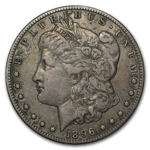 1896-S Morgan Dollar VF: 1896-S Morgan Dollar VF Product ID: 23660 Year: 1896 Grade: Very Fine Grade Service: None Denomination: $1.00 Mint Mark: S - San Francisco Metal Content: 0.7734 troy oz Purity: .900 