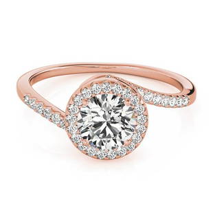 Natural 1.9 CTW Diamond Engagement Ring 14K Rose Gold: Natural 1.9 CTW Diamond Engagement Ring 14K Rose Gold Category: Yellow Gold Engagement Rings Style: Halo Audience: For Women Ring Resizable: Yes Metal Type: 14K Rose Gold Metal