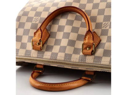 Louis Vuitton Speedy Handbag Damier 30: Louis Vuitton Speedy Handbag Damier 30 SKU: RBJLOUISVUITT-622276A70FE09 Brand: Louis Vuitton Condition: Pre-Owned Style: Top Handle Fabric: Canvas Coated Note: All Sales are final.