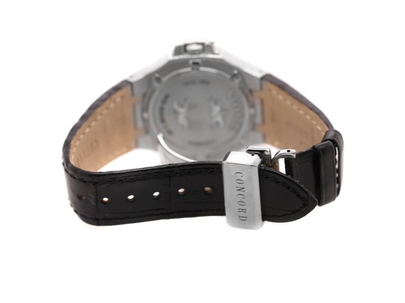 Concord Saratoga Leather Strap Watch