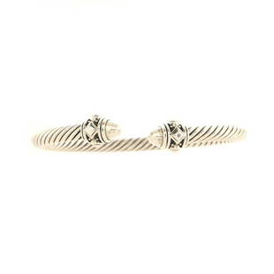 David Yurman Renaissance Cable Bracelet Sterling Silver 5mm: David Yurman Renaissance Cable Bracelet Sterling Silver 5mm Metal Type: Sterling Silver Metal Finish: Blackened, High Polish Hallmarks Type: 925, Designer Signature Signature / Hallmark