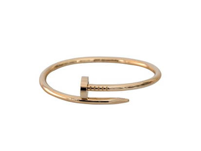 Cartier Juste Un Clou Bracelet Rose Gold: Cartier Juste Un Clou Bracelet Rose Gold SKU: RBJWC1020PT18 Brand: Cartier Condition: Never Worn Metal: Rose Gold Size: 18cm Final Sale: THIS ITEM IS FINAL SALE AND NOT RETURNABLE. This Cartier